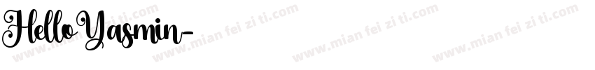 Hello Yasmin字体转换